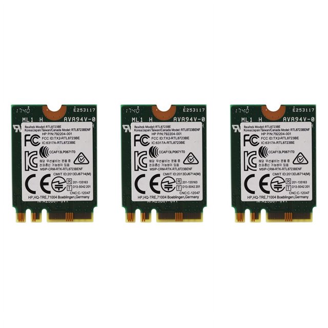 3X Adaptador Inalámbrico para Realtek RTL8723Be 802.11N Tarjeta WiFi Bluetooth 4.0 Tarjeta NGFF 843338-001 300Mbps