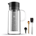thumbnail image 1 of MAVO Cafetera fría, cafetera helada (34 oz/1000 ml), 100% hermética, filtro de acero inoxidable extraíble, perfecta para café helado y té helado caseros, 1 of 5