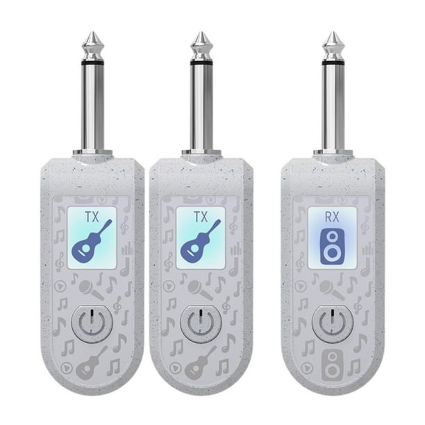 Transmisor y receptor de audio XLR Transmisor y receptor para guitarra eléctrica y bajo Conjunto blanco B