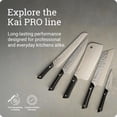 thumbnail image 5 of Kai PRO 6" Flexible Fillet Knife, Hand Sharpened Fillet Knife, German DIN1.4116 Stainless Steel Blade, Full-Tang POM Handle, NSF Certified, Meat & Fish Tool for Professional and Home Chefs, 5 of 6
