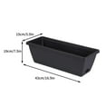 thumbnail image 2 of HLONK Rectangular Window Box Planter  17 Inches Vegetable Flower Planting Pot Plastic Flower Pot Balcony Vegetable Planting Trough for Indoor Outdoor Garden  Patio  Home Decor, 2 of 7