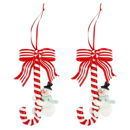 

Homemaxs 2pcs Candy Cane Pendants Christmas Tree Hanging Decoration Candy Crutch Decor