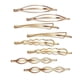 thumbnail image 1 of Hair Pins Set Geometric Hair Clips Metal Hairpin Minimalist Hair Styling Jewelry Hair Clamps Accessories Barrettes Gold Bobby Pin for Girl Women (8 Pi, 1 of 4