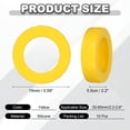 thumbnail image 2 of Uxcell Luggage Wheel Protection Cover, Wear Resistant Anti Noise Silicone Suitcase Protective Covers, 10Pcs &Yellow Wheel-Fitting for 2.2-2.6" Spinner Wheel Suitcases Travel, 2 of 6
