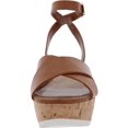 thumbnail image 2 of Nine West Womens Dureen 3 Faux Leather Wedge Sandals Tan 9.5 Medium (B,M), 2 of 3