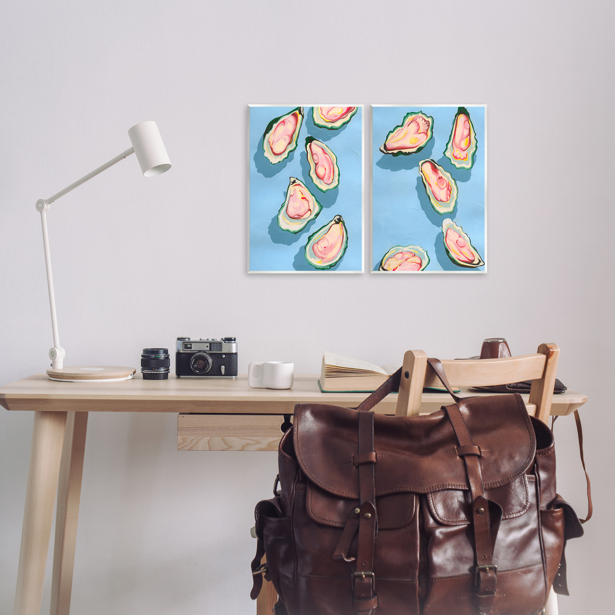 Stupell Industries Fresh Oyster Appetizer Nautical & Beach Painting Unframed Art Print Wall Art, 11 x 14, Set of 2