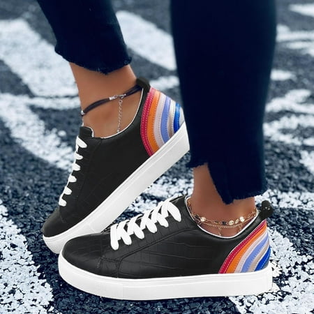

Aayomet Women Summer Shoes Leisure Fashion Slipon Breathable Shoes Women s Outdoor Casual Women s casual shoes Black 7