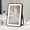 Black-10"L x 7"W, variant on Portable Desk Vanity Mirror With Lights Black Rechargeable Small Makeup Mini Dorm Touch Screen 3-color Lighting Dimmable For Tabletop Bedroom Bathroom