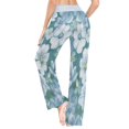 thumbnail image 6 of Women's Long Sleep Pants Home Pants Sleep Pants Wide-Leg Pants Design Elastic Fabric Casual Pants XL Cute Flowers, 6 of 7