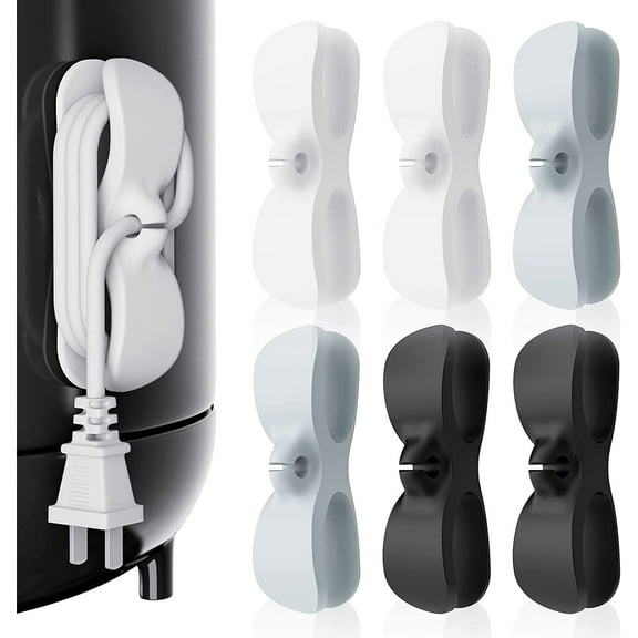 6 Pack Cord Organizer for Appliances, Cord Wrapper Cord Holder Cable Organizer, Appliance Cord Organizer Stick on Stand Mixer, Air Fryer, Coffee Maker, Toaster