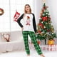 thumbnail image 3 of Pijamas navideños a juego para mujer, conjunto de pijamas verdes para mujer, Sra. ELF, 3 of 3