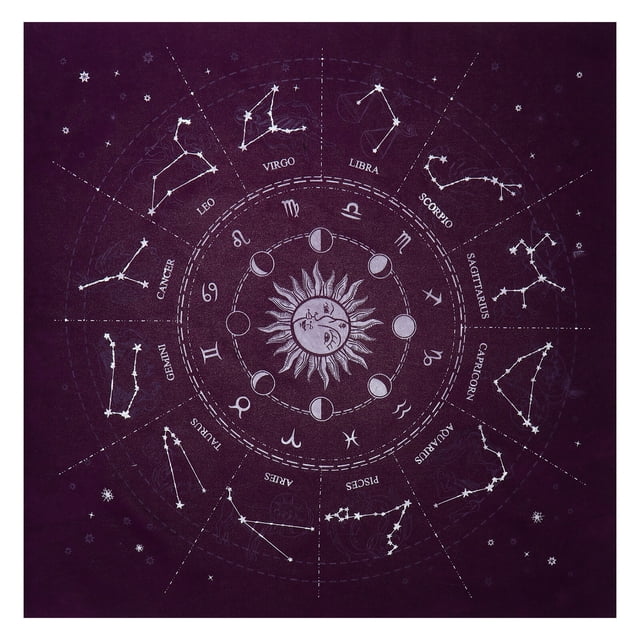 1pc Astrología Tarot Tarjeta de adivinación Mantel Mantel Constelaciones Mantel