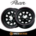 thumbnail image 2 of Pacer 342B Black Daytona Wheel Rim, 16" x 8", 2 of 5
