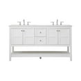 thumbnail image 3 of 60 inch Single Bathroom Vanity in White, 3 of 8