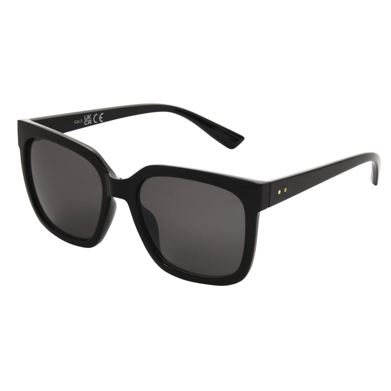 Foster Grant Women's Oversized Square Black Sunglasses photo 2