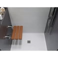 thumbnail image 4 of Leisure 20 in. Teak Wall Mounted Folding Shower Seat, 4 of 8