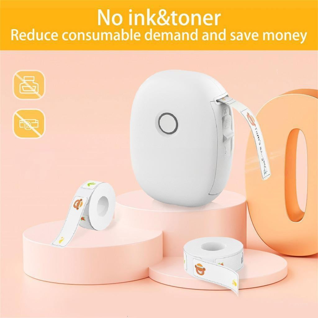 Giaone Thermal Label Printer Rechargeable Battery Printing Device For Instantly Tagging