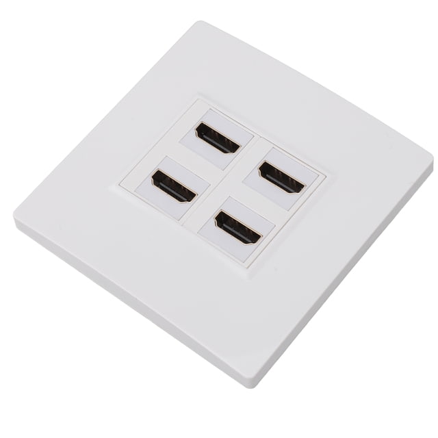 Panel de Pared de Interfaz Multimedia HD, Placa de Pared HD Práctica 4K 4K 60Hz Estabilidad para Telabilias para Discos Duros