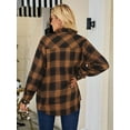 thumbnail image 2 of Zeagoo Woman Collared Plaid Shirt Females Classic Fit Button Down Flaneel Shirt Plaid Blouse Long Sleeve Autumn Tops, 2 of 4