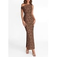 thumbnail image 4 of PRETTYGARDEN Womens Floral One Shoulder Maxi Dress Summer Spring Bodycon Ruched Side Slit Elegant Cocktail Party Dresses, 4 of 10