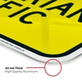 thumbnail image 6 of Caution Slow Down Pedestrian Traffic Sign,, 6 of 8
