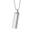 thumbnail image 1 of Collar de oración Yuyangstore Cruz para hombre 20 pulgadas Acero inoxidable, 1 of 8