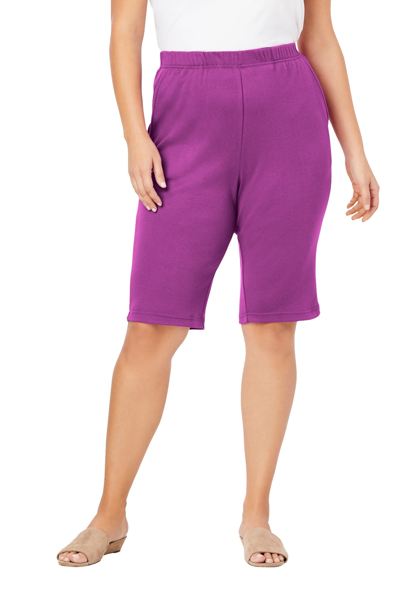 plus size soft shorts