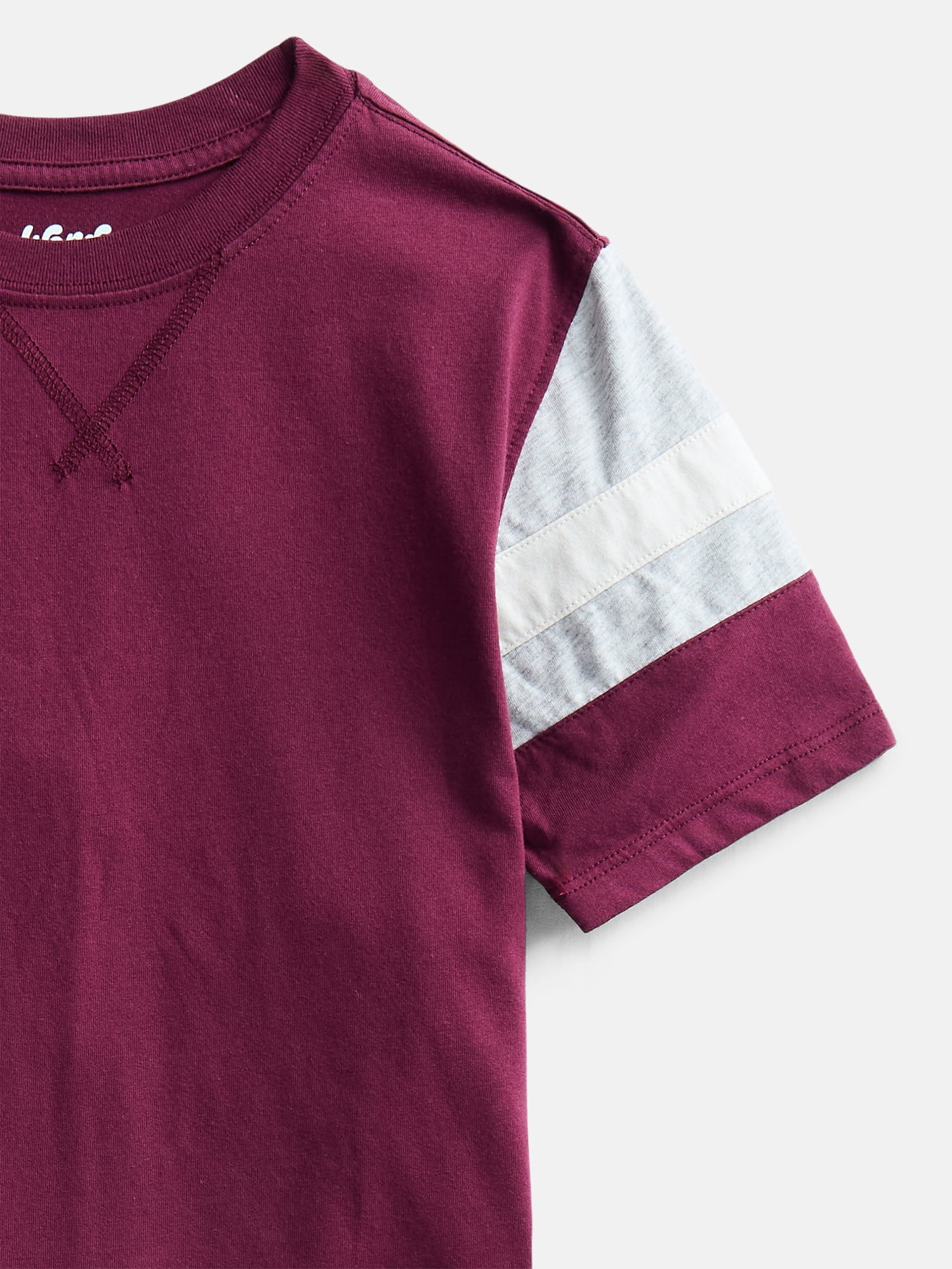 Wonder Nation Boys Football Tee with Short Sleeves, Sizes 4-18