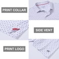 thumbnail image 5 of Xidunhg Men's Golf Polo Shirts Short Sleeve Print Performance Moisture Wicking Dry Fit Outdoor Golf Shirts for Men, 5 of 10