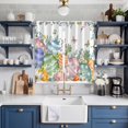 thumbnail image 2 of Easter Eggs Kitchen Curtains Window Panels, Spring Botanical Eucalyptus Floral Butterfly Insulated Window Treatment Curtain, Grommet Curtains for Bedroom/Living Room/Bathroom, 2 Piece 42"Wx63"L, 2 of 8