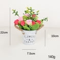 thumbnail image 3 of Simulation Flower Mini Ornaments Plastic Flower Table Floor Flower Potted Plant, 3 of 10