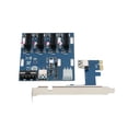 thumbnail image 2 of Mistaha PCI-E 1X Adapter Card PCI-E to 4 PCI-E Ports Expansion Card Converter Card with, 2 of 8
