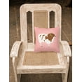 thumbnail image 2 of Carolines Treasures BB7975PW1818 Jacob Sheep Pink Check Fabric Decorative Pillow, 18 x 18 in., 2 of 2