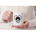 thumbnail image 7 of WIRESTER 11oz 325ml Ceramic Tea Cup Coffee Mug With Handgrip For Gift, Birthday, Anniversary, Christmas - Cute Funny Cartoon Eyes Mouth, 7 of 7
