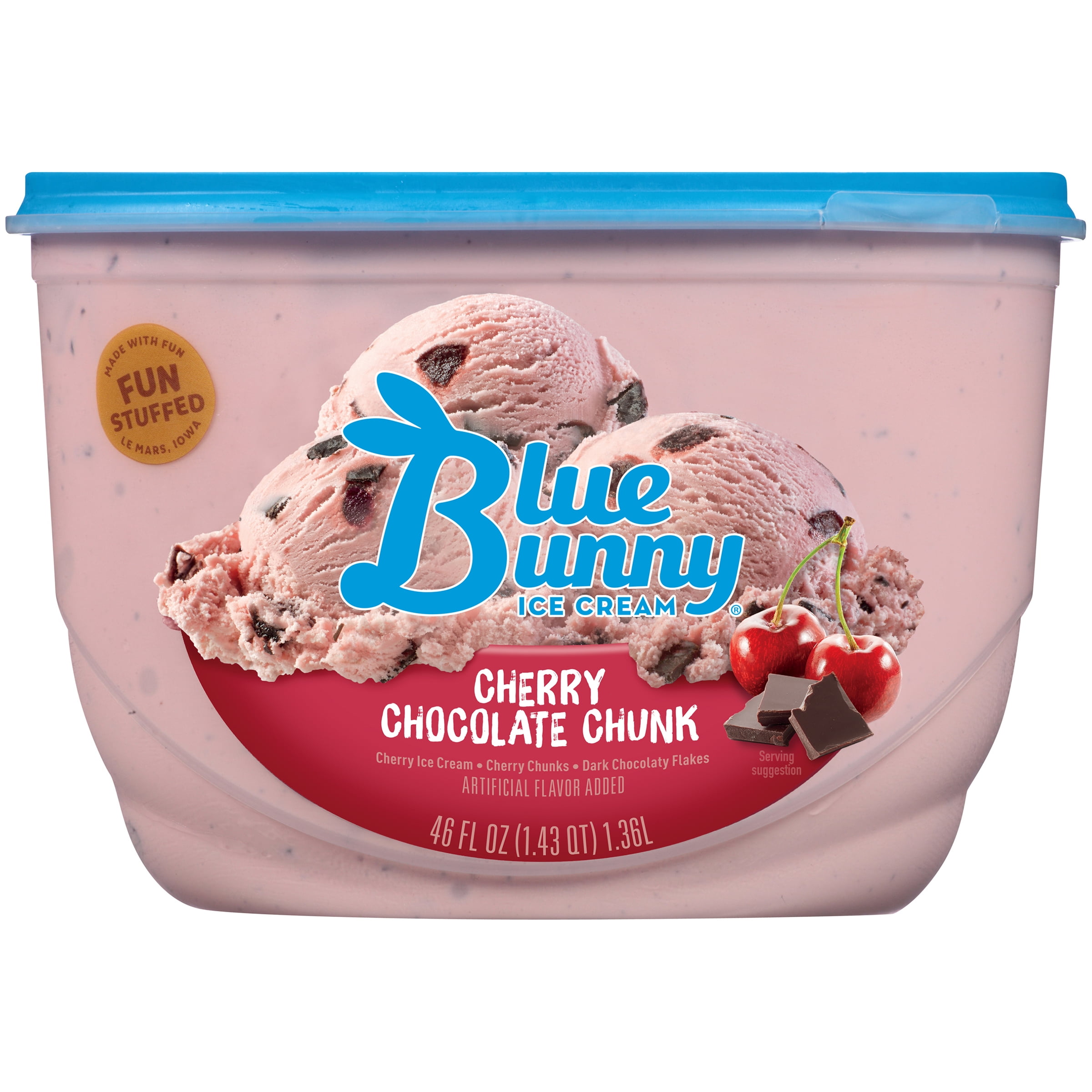 Blue Bunny Cherry Chocolate Chunk Premium Ice Cream 46 fl oz - Walmart.com