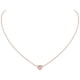 thumbnail image 1 of PROSTEEL Collar con colgante de amor de corazón de plata esterlina, collares de cadena chapados en oro rosa, collares con colgante de circonita cúbica para mujeres, niñas, cumpleaños, San Valentín, 1 of 8