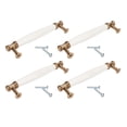 thumbnail image 3 of Antique Cabinet Pull, Smoothing Ceramic Vintage Drawer Handle 4 Sets Elegant Look For Closets ANGGREK Otros, 3 of 8