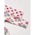 thumbnail image 2 of Touched by Nature Baby and Toddler Girl Organic Cotton Long-Sleeve Dresses 2pk, Abstract Flower, 12-18 Months, 2 of 5