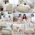 thumbnail image 5 of Queen 4 Piece Bedding Set Watercolor Dots on Linen Burlap Soft Breathable Duvet Cover and Pillowcase, Colorful Ombre Dot Polka Duvet Cover Set Bed Sheets for Bedroom Dormitory Guest Room, 5 of 9