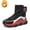 Black Red, variant on Boys Snow Boots Children Ankle Boot Waterproof Outdoor Warm Slip Girls Winter Shoes(Size Litter Kids US11-Big Kids US5.5))
