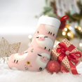 thumbnail image 6 of Flannel Christmas Stocking 17.7×11×7in Soft And Light Touch Good Socks Splicing Design Can Be Used For Hanging Cartoon Sheep, 6 of 8
