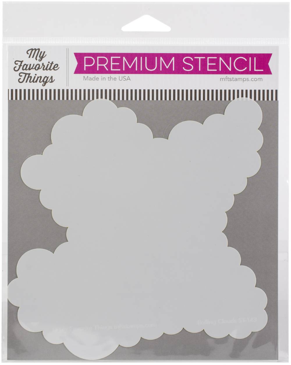 My Favorite Things Premium Stencil 6'X6'-Rolling Clouds