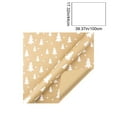 thumbnail image 3 of Uuiauoio Jumbo Roll Kraft Christmas Wrapping Paper with White Holiday Patterns,Gift Wrap for Presents Featuring , Festive Seasonal Craft Paper for Projects and Xmas Decor, 3 of 6