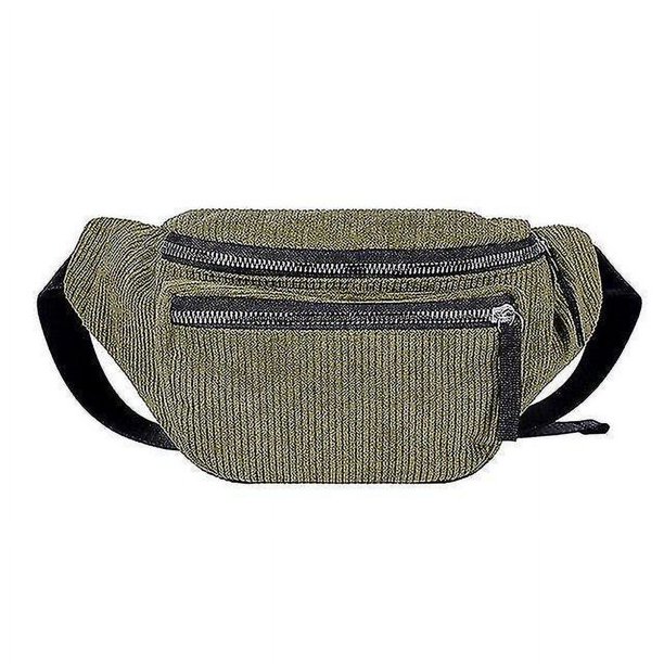 Riñonera de pana para mujer, bolso de pecho con cremallera a la moda, de diseñador, Vintage, para teléfono, 1 Uds.