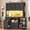 Black, variant on 47.3" Wide Kitchen Pantry Cabinet with Charging Station and LED Light, Kitchen Storage Cabinet with Storage Cart 3 Tier for Dining Room