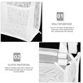 thumbnail image 6 of DINHEAROM Organizers for Bathroom 1Pack in White with Multi Grid Design and Mesh Cloth, 6 of 8