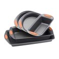 thumbnail image 1 of Rachael Ray 55673 5-Piece Oven Lovin' Non-Stick Bakeware Set, Orange, 1 of 6