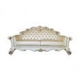 thumbnail image 5 of ACME Vendome Sofa with 5 Pillows in Champagne PU & Antique Pearl Finsih, 5 of 8