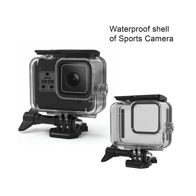 Waterproof Case Dive Housing Protective Cover Accessory for Gopro Hero 8 Black-Clear