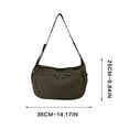 thumbnail image 2 of Women's Large Capacity Nylon Tote Bag, Lightweight Water Resistant Crossbody Shoulder Bag with Adjustable Wide Strap for Work Travel School Daily Use, 2 of 6